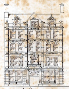 The Lion Hotel elevation - 1879